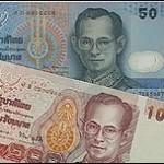baht value falls