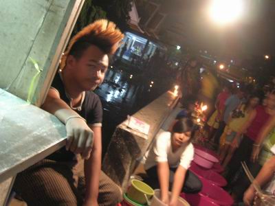 Its the Loy Krathong Festival where everyone is "happy"