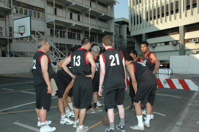 Group huddle