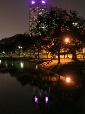 Chatuchak Park at night