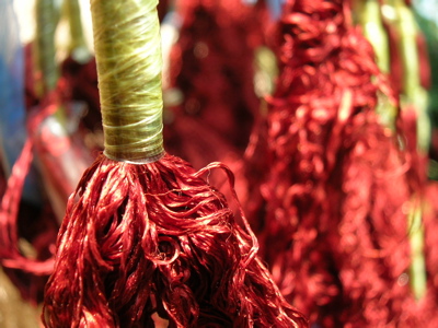 Drying silk